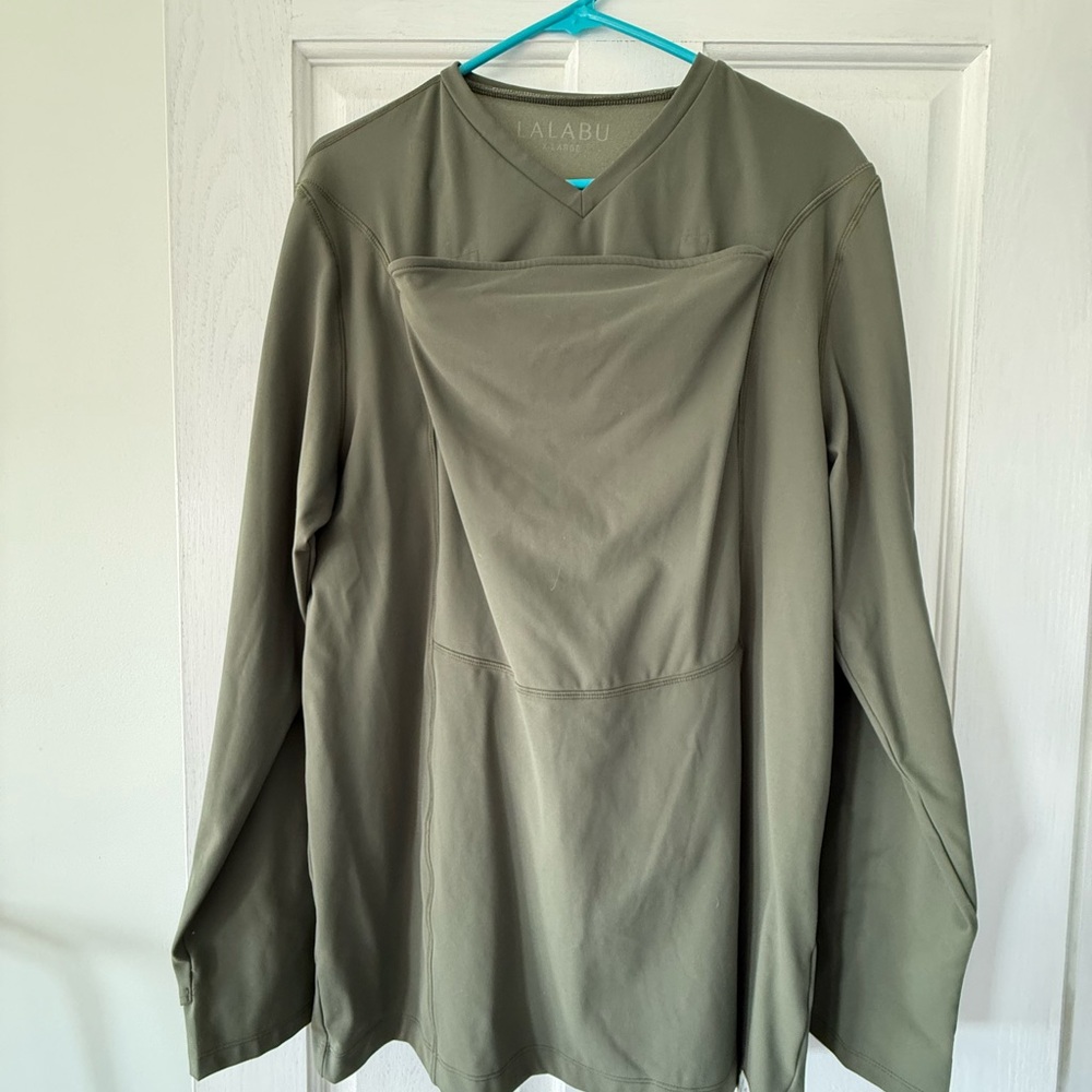 Lalabu Men's Long Sleeve Dad Shirt in Fern